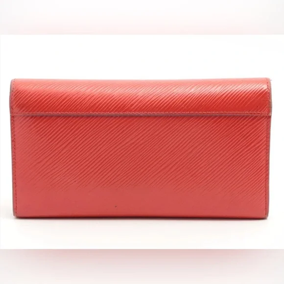 Louis Vuitton Epi Portefouille Twist Long Wallet Coquelicot Red M61179 - Picture 2 of 10